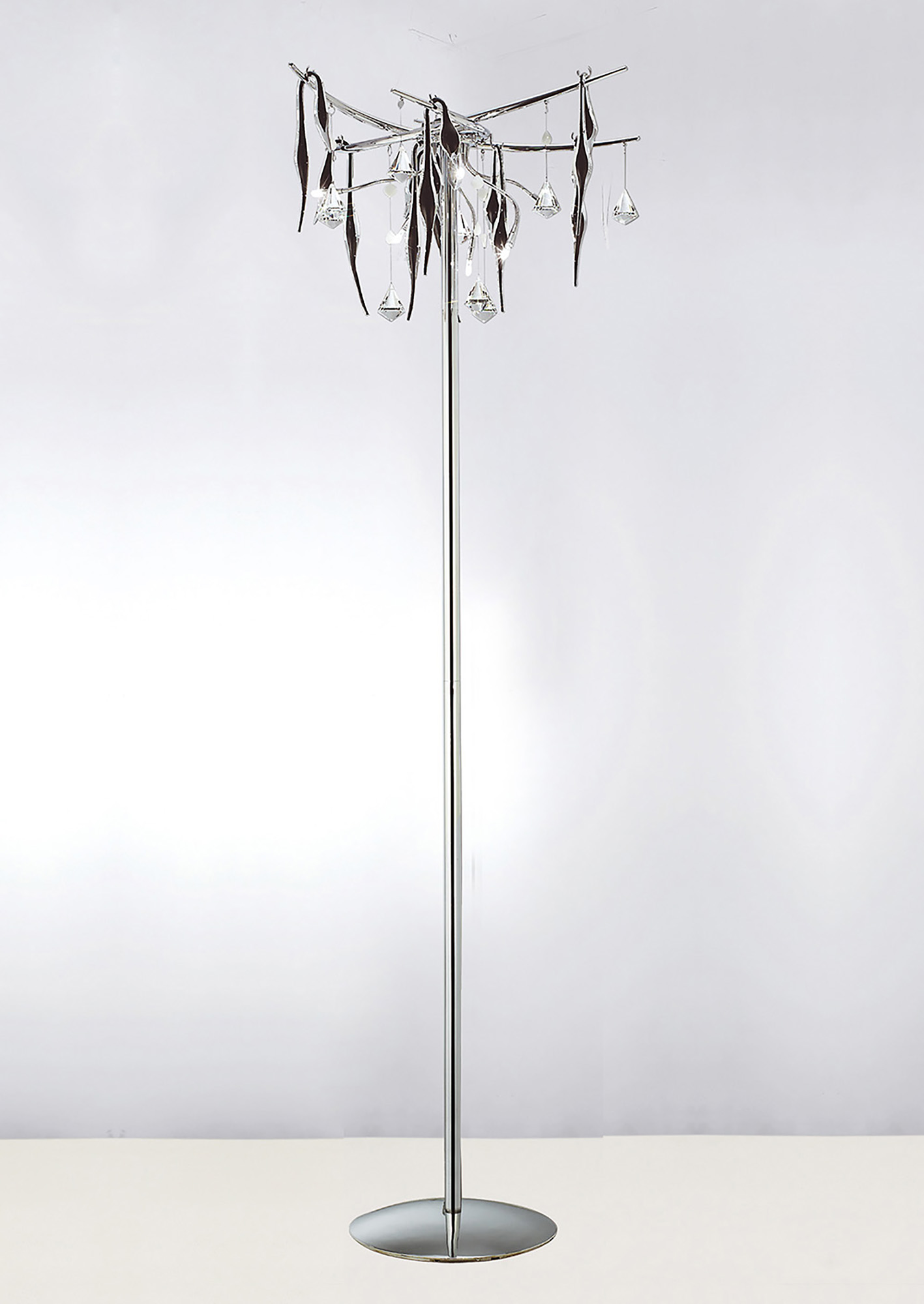 Cygnet Crystal Floor Lamps Diyas Modern Crystal Floor Lamps